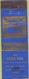 Matchbook Cover - Brass Rail Salt Lake City UT STAINED