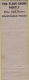 Matchbook Cover - Brass Rail Salt Lake City UT STAINED