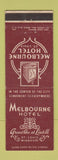 Matchbook Cover - Melbourne Hotel St Louis MO