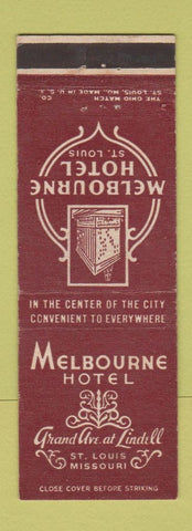 Matchbook Cover - Melbourne Hotel St Louis MO