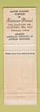 Matchbook Cover - Simons Pisoni Interiors Clayton MO