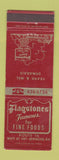 Matchbook Cover - Flagstones Restaurant Newington NH #1