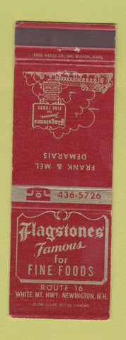 Matchbook Cover - Flagstones Restaurant Newington NH #1