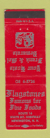 Matchbook Cover - Flagstones Restaurant Newington NH WEAR #2