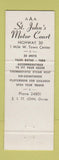 Matchbook Cover - St John's Motor Court Kearney NE
