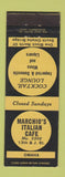Matchbook Cover - Marchio's Italian Cafe Omaha NE WEAR