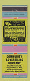 Matchbook Cover - Community Advertising Company Brookfield MO