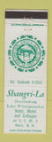 Matchbook Cover - Shangri La Hotel Weirs NH DD Bean