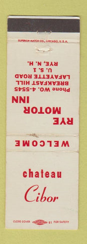Matchbook Cover - Rye Motor Inn Rye NH