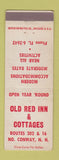 Matchbook Cover - Old Red Inn Cottages North Conway NH