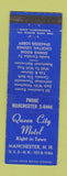 Matchbook Cover - Queen City Motel Manchester NH