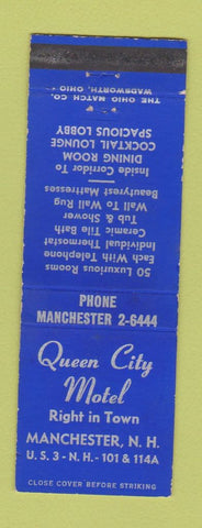 Matchbook Cover - Queen City Motel Manchester NH