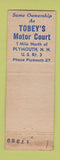 Matchbook Cover - Queen City Motel Manchester NH