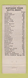 Matchbook Cover - Acoma Lounge Butte MT