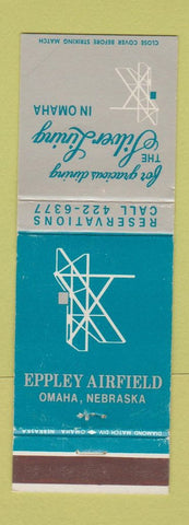 Matchbook Cover - Silver Lining Omaha NE Eppley Airport WEAR