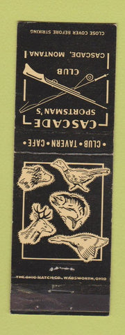 Matchbook Cover - Cascade Sportsman's Club Cascade MT