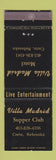 Matchbook Cover - Villa Madrid Motel Crete NE