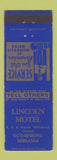 Matchbook Cover - Lincoln Motel Gothenburg NE WEAR