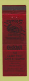 Matchbook Cover - Lamp Post Cafe Lounge Hastings NE