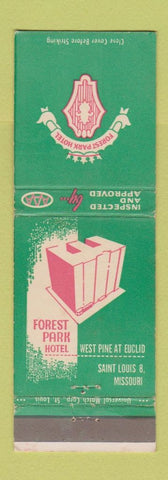 Matchbook Cover - Forest Park Hotel St Louis MO