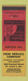 Matchbook Cover - Prim Service Vending Tobacco laundry St Louis MO