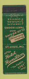 Matchbook Cover - Hotel Hamilton St Louis MO WEAR