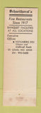 Matchbook Cover - Arthur's Restaurant St Louis MO WEAR