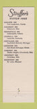 Matchbook Cover - Stouffer's Motor Inns St Louis MO