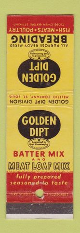 Matchbook Cover - Golden Dipt Breading St Louis MO