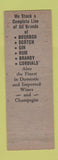 Matchbook Cover - Ziegenhein's Liquor St Louis MO