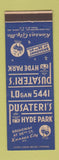 Matchbook Cover - Pusateri's Kansas City MO