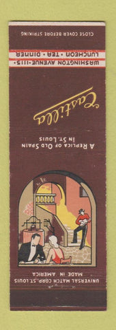 Matchbook Cover - Castilla Restaurant St Louis MO
