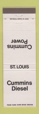 Matchbook Cover - Cummins Diesel Power St Louis MO