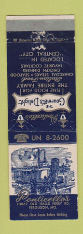 Matchbook Cover - Donticello's Restaurant Ferguson MO WEAR