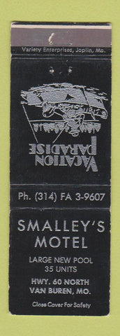 Matchbook Cover - Smalley's Motel Van Buren MO