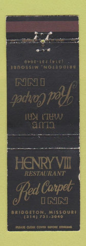 Matchbook Cover - Henvry VII Restaurant Red Carpet Inn Bridgeton MO