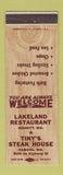 Matchbook Cover - Tiny's Steak House Lakeland Restaurant Monett MO Cabool