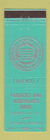 Matchbook Cover - Farmers and Merchants Bank Hannibal MO