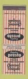 Matchbook Cover - Cupples Presto Charcoal Briquets St Louis MO