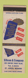 Matchbook Cover - Gibson and Company Loans St Joseph MO