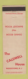 Matchbook Cover - Caldwell House Woodstown NJ