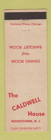 Matchbook Cover - Caldwell House Woodstown NJ