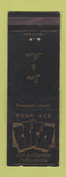 Matchbook Cover - Four Ace Bar Lounge Hardin MT