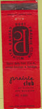 Matchbook Cover - Praire Club Wichita KS