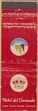 Matchbook Cover - Hotel Del Coronado CA WORN
