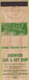 Matchbook Cover - Sherwood Cafe Gilt Shop Osage Beach MO