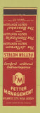 Matchbook Cover - West Plains Motel MO WEAR