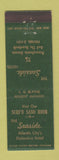 Matchbook Cover - Janel's Seashore Restaurant Atlantic City NJ