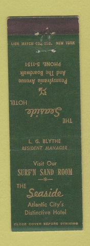 Matchbook Cover - Janel's Seashore Restaurant Atlantic City NJ