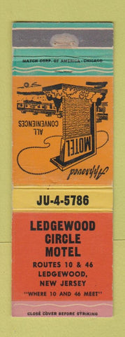 Matchbook Cover - Berwick Hotel Newark NJ MISCUT